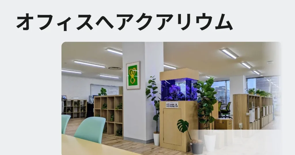 オフィスや会社の受付に熱帯魚 水槽のレンタル、リースをご検討の方へ