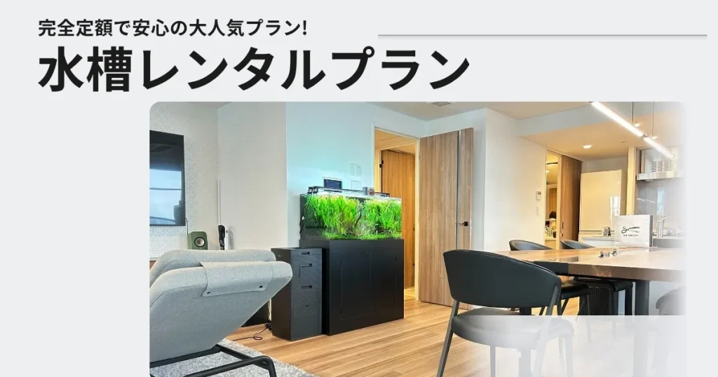 アクアレンタリウムの水槽レンタルプラン