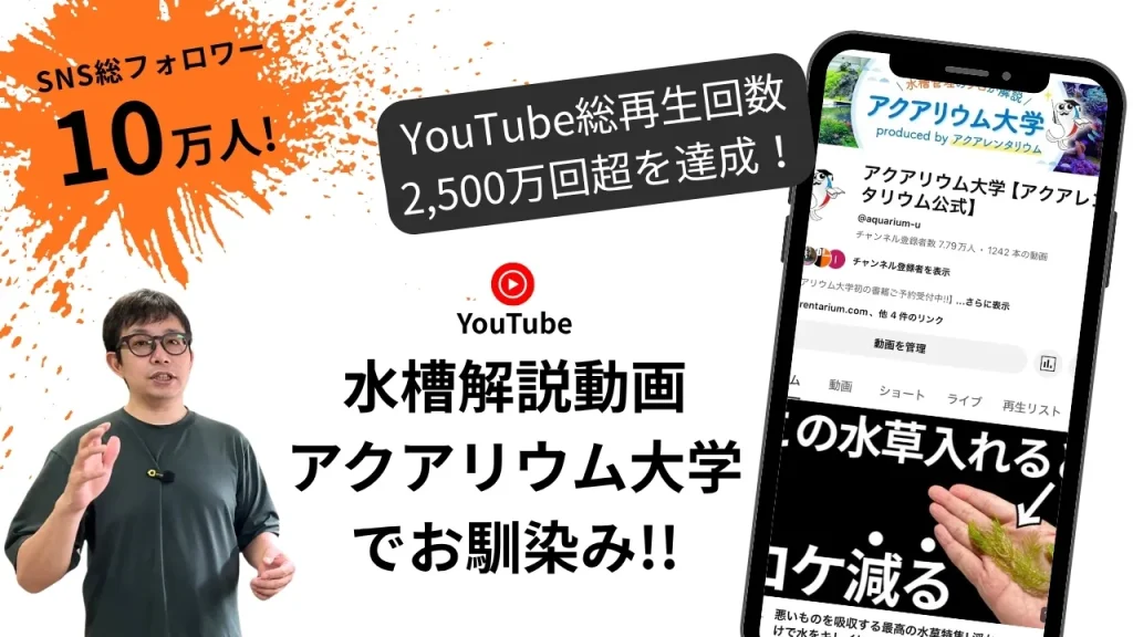 アクアレンタリウム公式ユーチューブ