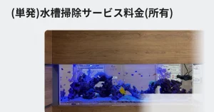 単発の出張水槽掃除料金