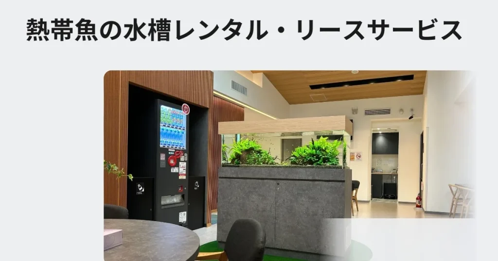 熱帯魚水槽のサブスクサービス