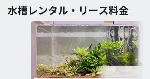 水槽レンタル、リース料金の説明