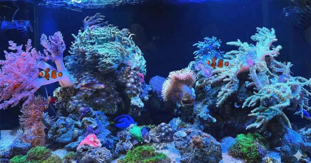 お客様のご要望を図面に落とし込み、理想の水槽を提案している様子